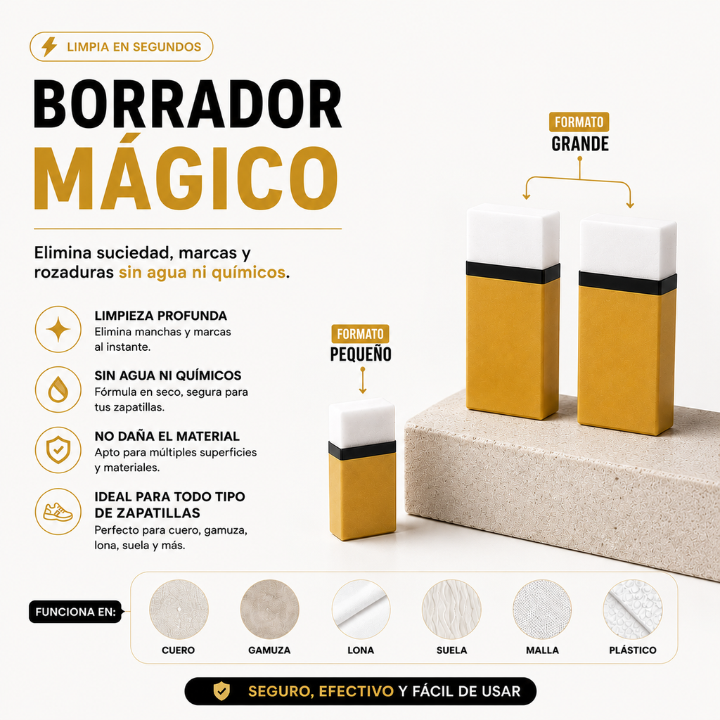 Borrador Mágico para Suelas Y Zapatillas